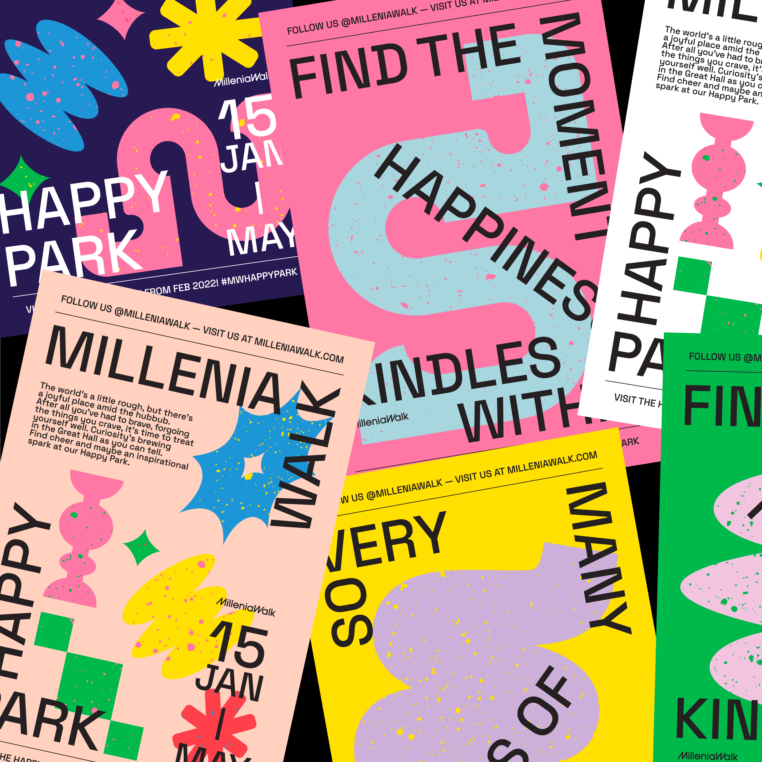 Millenia Walk Happy Park Campaign Branding